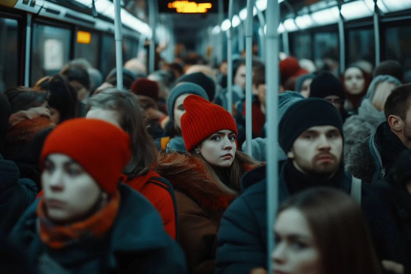 Calatori intr-un transport public