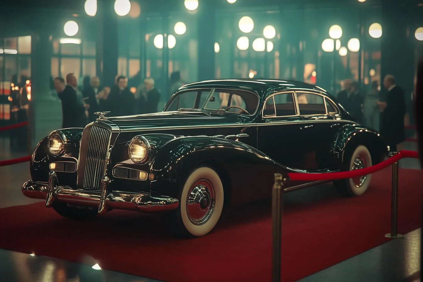 Masina de epoca la expozitie