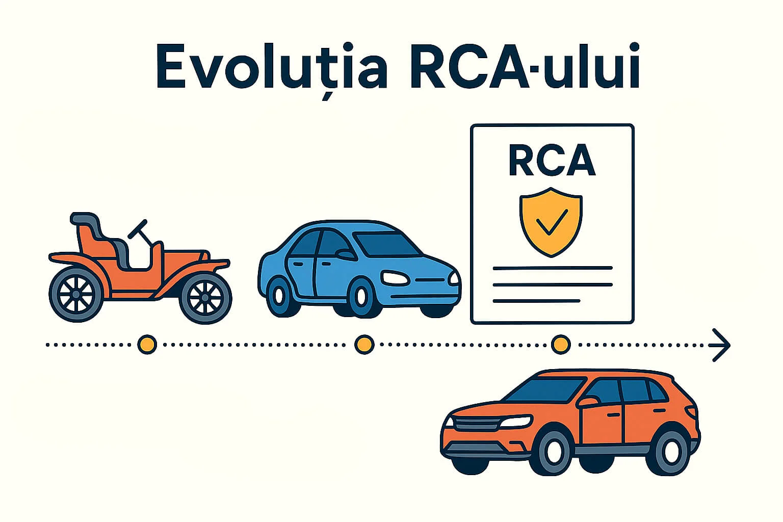 O imagine aratand evolutia rca-ului