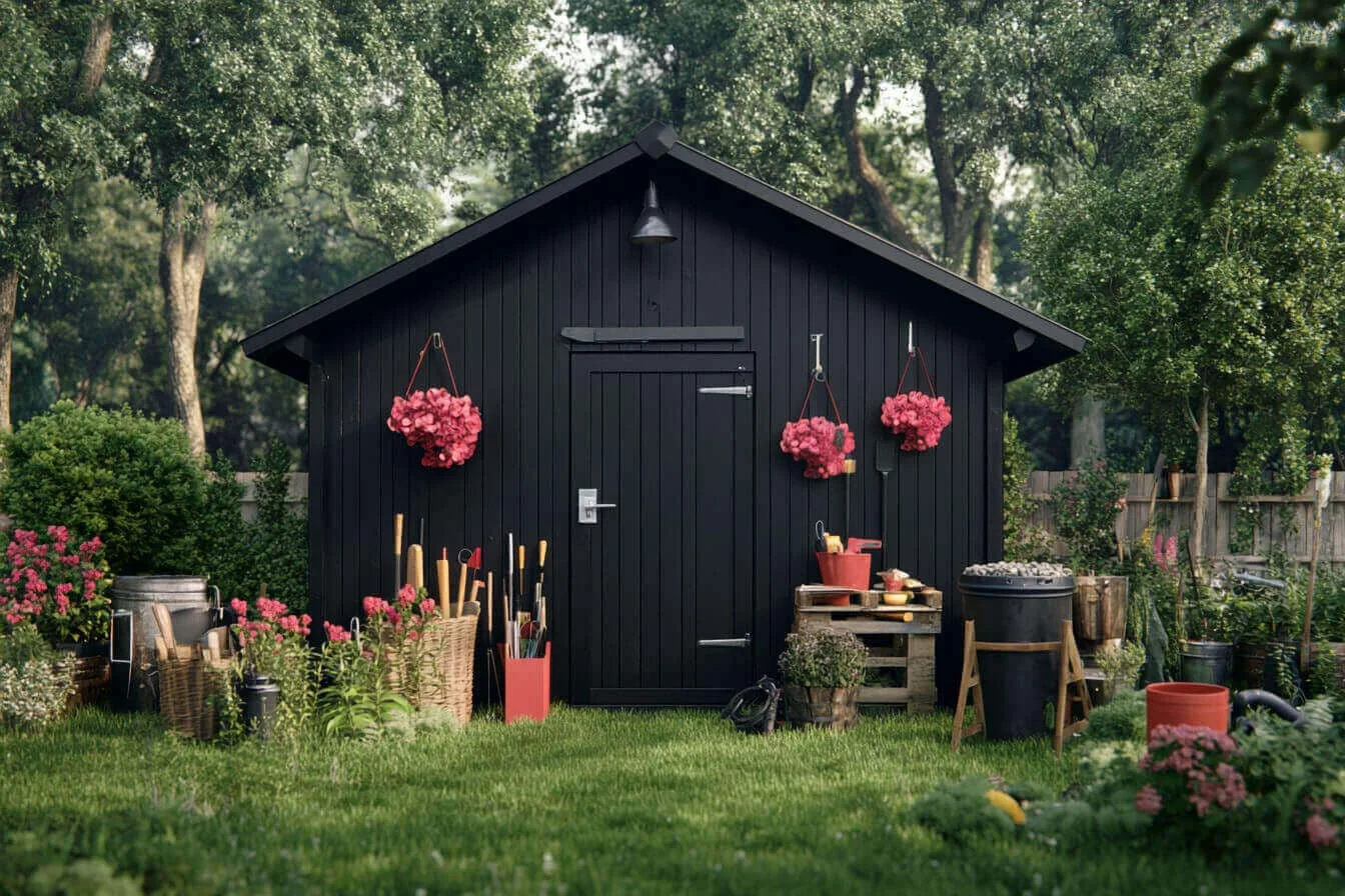 Un sopron in curtea interioara