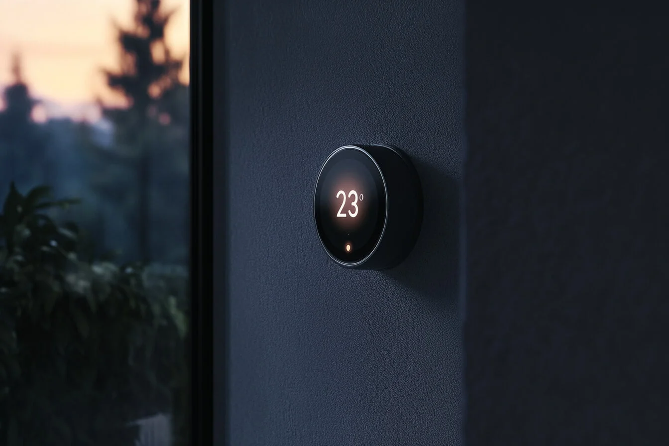 Termostat inteligent pe perete