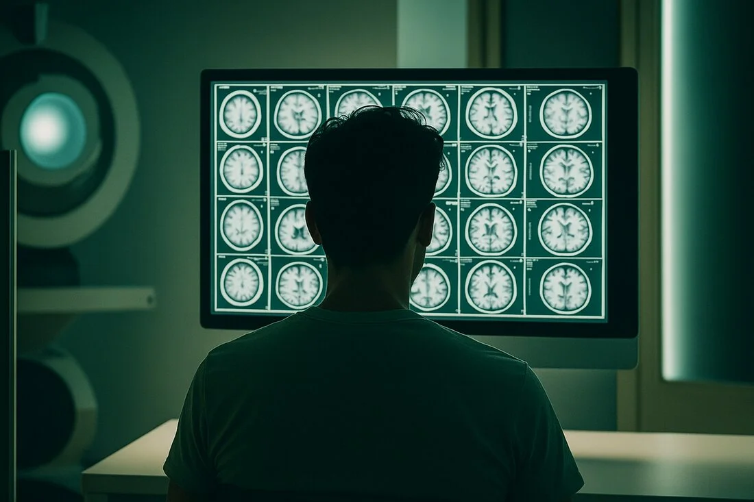 Un doctor analizand rmn