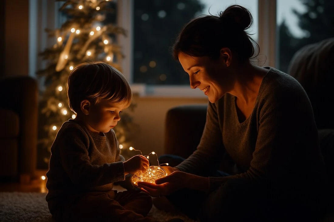 Mama singura care se joaca cu copilul