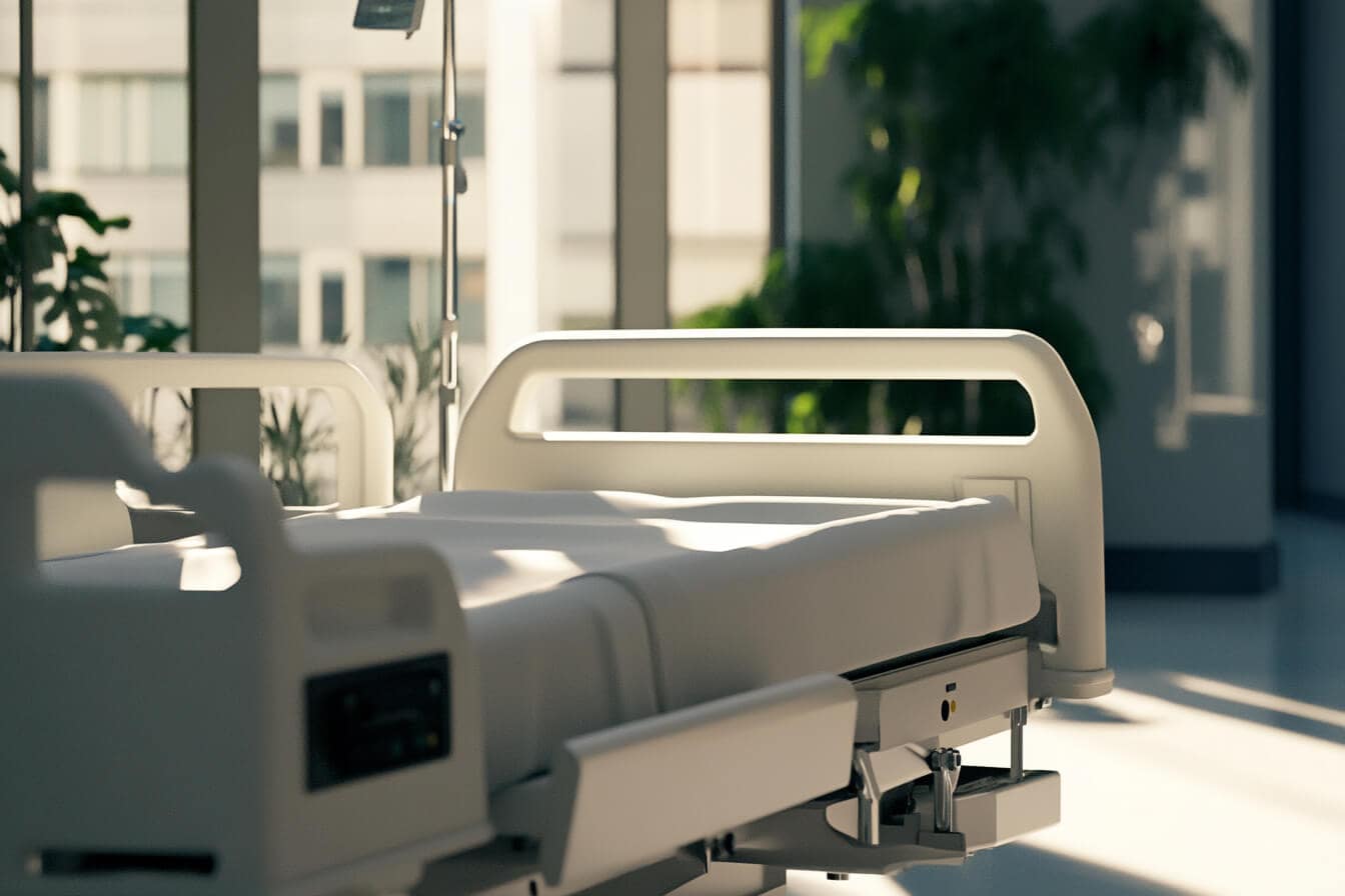 Un pat de spital