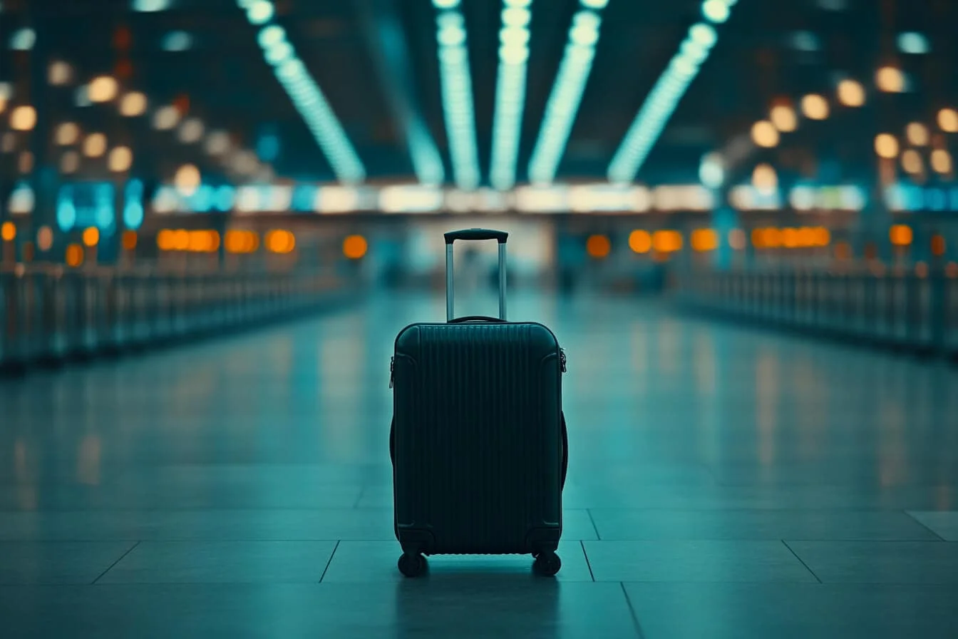 Un bagaj ratacit in aeroport