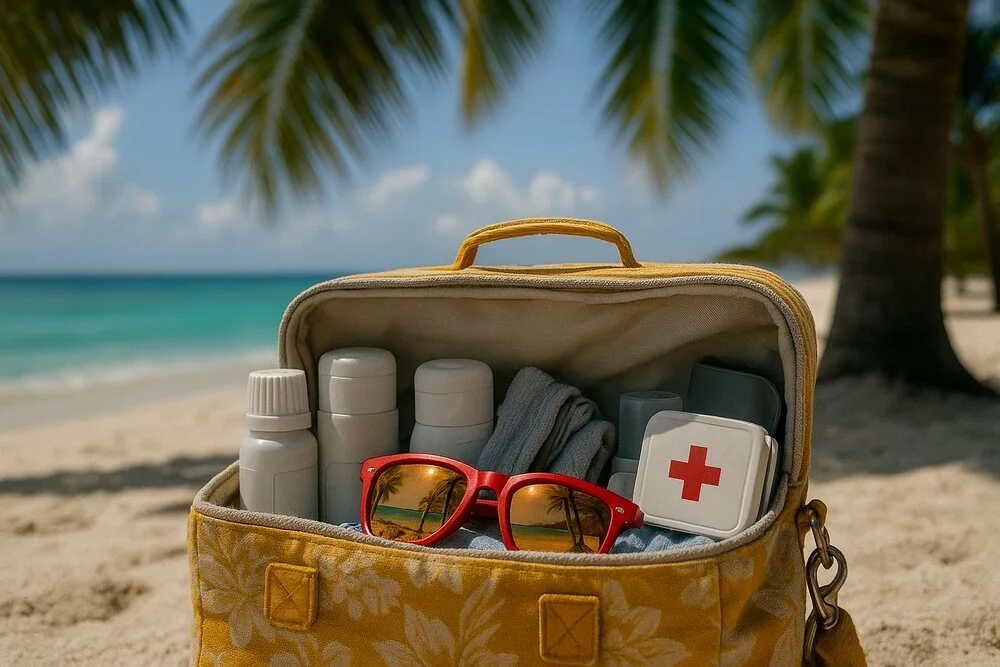 O geanta cu obiecte de prim-ajutor